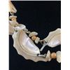Image 2 : Lovely Vintage Mother Of Pearl Necklace, Extra Length, No Clasp