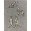 Image 1 : 3 Pairs Of 925 Sterling Silver Dangle Earrings