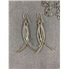 Image 3 : 3 Pairs Of 925 Sterling Silver Dangle Earrings