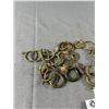 Image 3 : Large Lot Of Antique Brass Curtain Rings