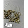 Image 4 : Large Lot Of Antique Brass Curtain Rings