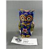 Image 2 : Lovely Vintage Hand Crafted Cloisonee Owl Container w/Lid