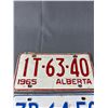 Image 2 : 1965 & 1966 Alberta License Plates