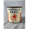 Image 2 : Vintage 4 lb Tin "Northern Blossoms Honey" (Saskatchewan, Canada) & Heavy Metal Convertible Car Déco