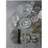 Image 2 : Large Lot Of Serving Ware - Serving Trays, Candle Holder, Crystal, Cups & Saucers & More