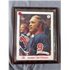 Image 2 : 2 8"x10" Wooden Plaques - Rare Bobby Hull Winnipeg Jets Photo & Rare Captain George's Restaurant Mag