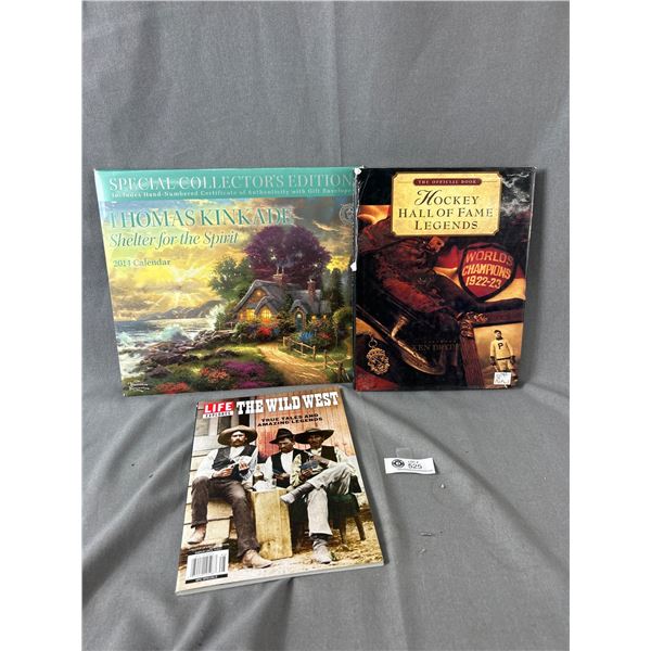 LIFE Magazine "Wild West", Thomas Kinkade 2014 Sealed Calendar & Hockey  Hall Of Fame Book