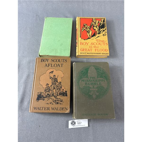 Lot of 4 1940s/50s Boyscout Hardcover Books