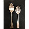 Image 1 : Lot of 2 Sterling Silver Teaspoons. Both Marked.