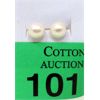 Image 1 : New 10 KT Gold 3 CT Freshwater Pearl Earrings