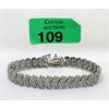 Image 1 : 1.02 CTW Diamond Studded Tennis Bracelet 