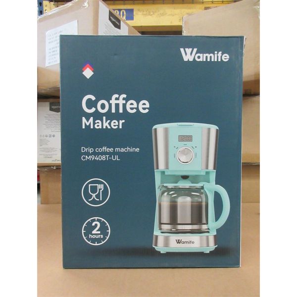 New Wamife 12 Cup Coffee Maker - Blue