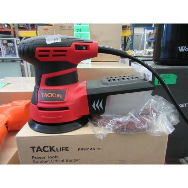 New Tacklife Red Orbital Sander - Model: PRS01AS