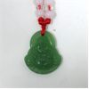 Image 2 : 6 New Jade Buddha Pendants on Red Cords