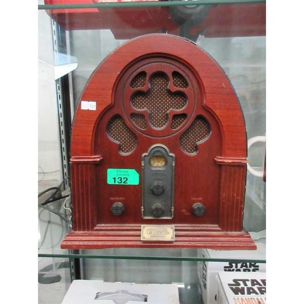 Reproduction Cathedral Radio w/ Cassette Player