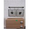 Image 1 : 3 New Metal Wall Hanging Double Basket Sets