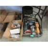 Image 1 : 2 Boxes, 1 Pail & 1 Bin of Assorted Tools