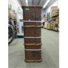 Image 2 : Large Antique Wood Bound Trunk