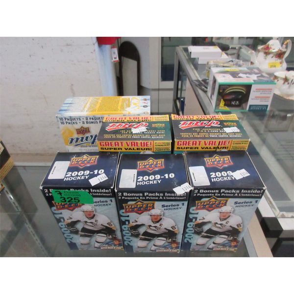 7 Boxes of Assorted Upper Deck Hockey Cards