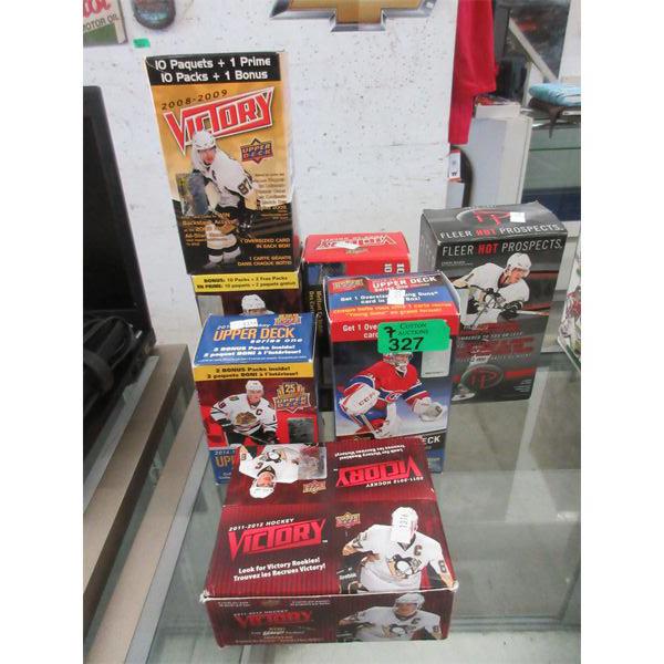 7 Boxes of Upper Deck & Fleer Hockey Cards