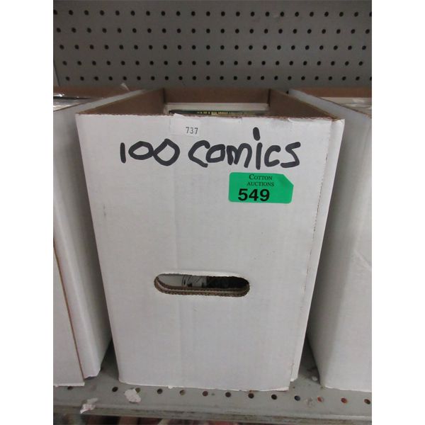 Box of 100 Assorted Comic Books 