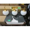 Image 1 : Vanity Light with 3 Shades & 1 Floor Lamp