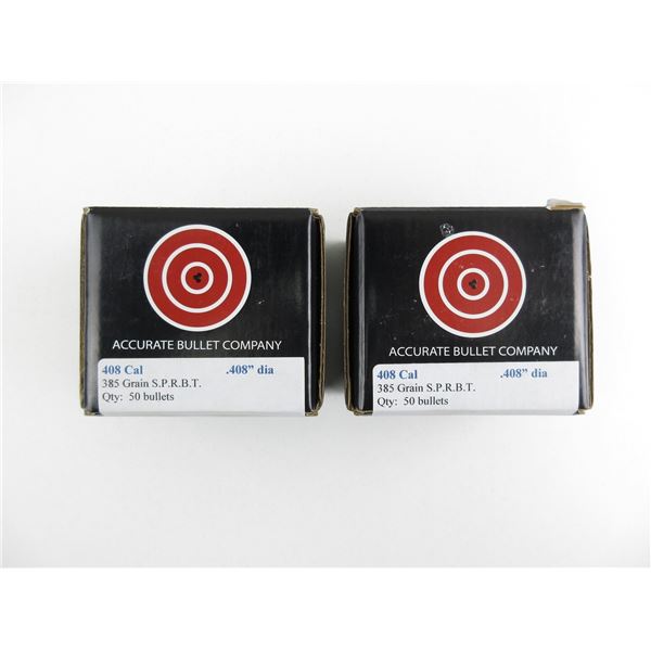 ACCURATE .408 CAL BULLET LOT