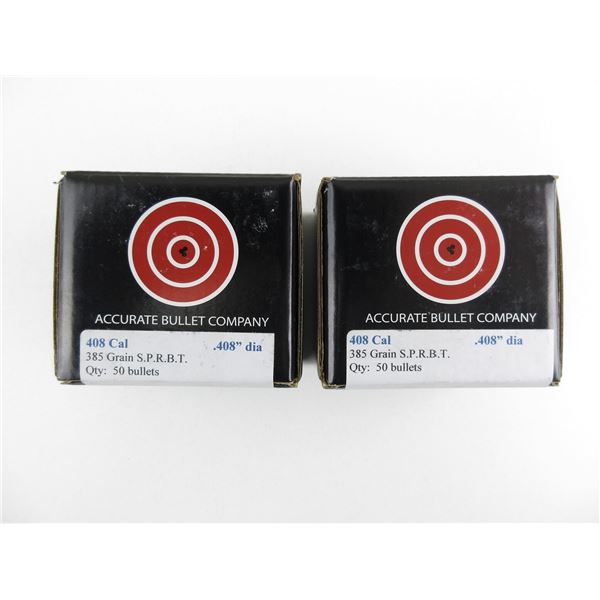 ACCURATE .408 CAL BULLET LOT