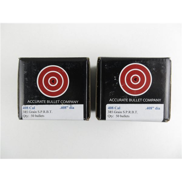 ACCURATE .408 CAL BULLET LOT