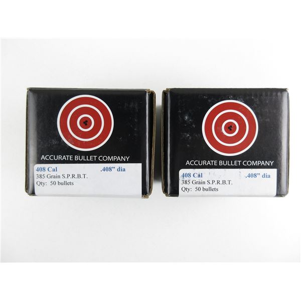 ACCURATE .408 CAL BULLET LOT