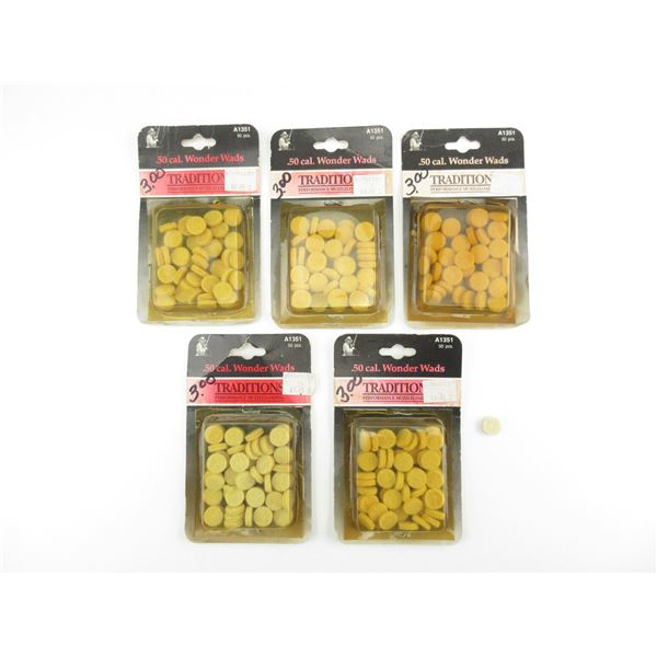 TRADITIONS .50 CAL. WONDER WADS LOT