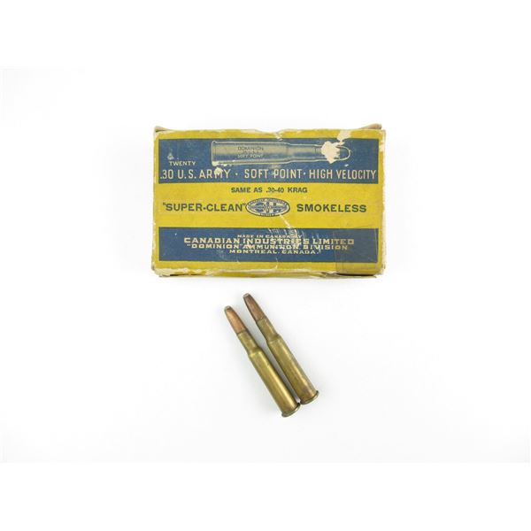 COLLECTIBLE .30-40 KRAG AMMO LOT