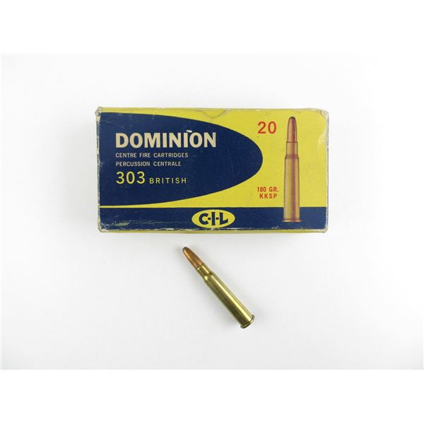 COLLECTIBLE DOMINION .303 BR AMMO