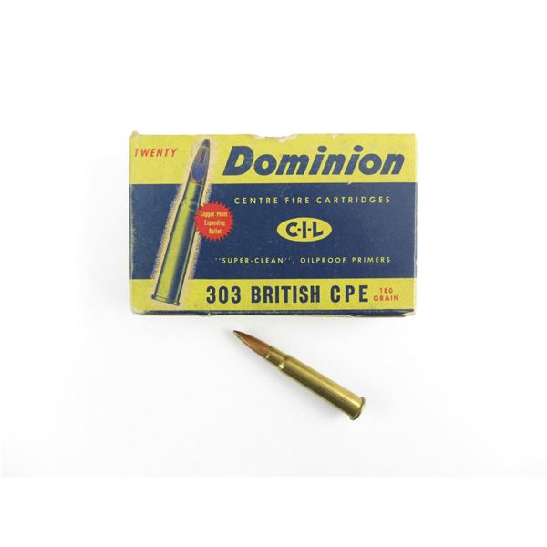 COLLECTIBLE DOMINION .303 BR AMMO