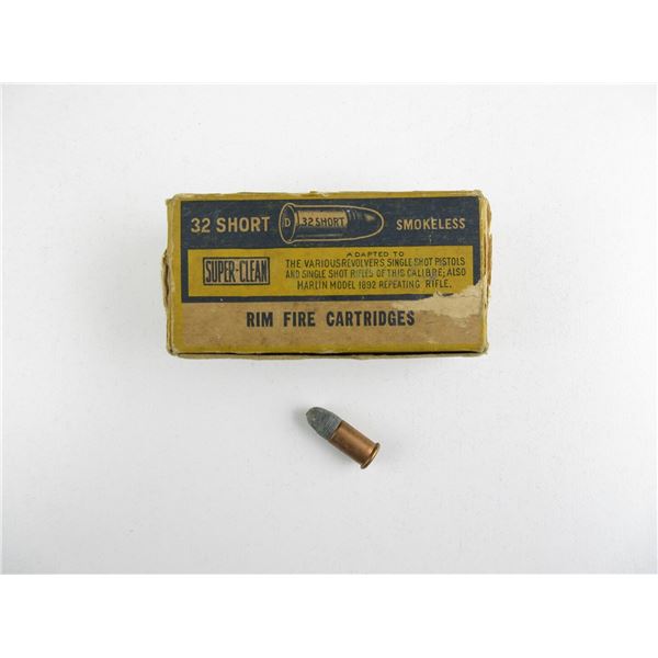 COLLECTIBLE .32 SHORT AMMO LOT