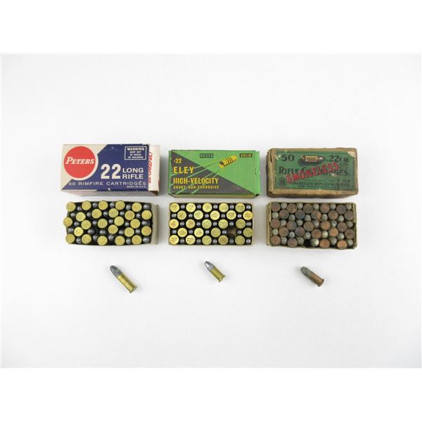 COLLECTIBLE ASSORTED .22 AMMO LOT