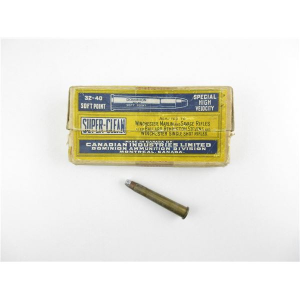 COLLECTIBLE DOMINION .32-40 AMMO LOT