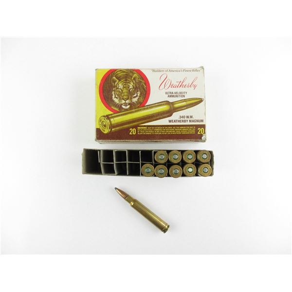 WEATHERBY .340 W.M. MAGNUM AMMO