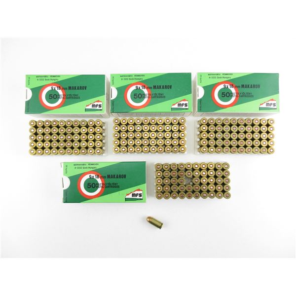 MFS 9X18 MAKAROV AMMO LOT