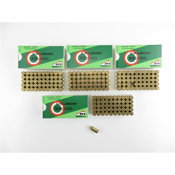 MFS 9X18 MAKAROV AMMO LOT