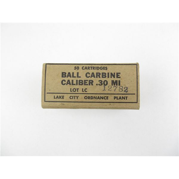 US MILITARY .30 MI BALL CARBINE AMMO