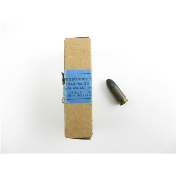 GERMAN WWII 9MM LUGER PISTOL AMMO