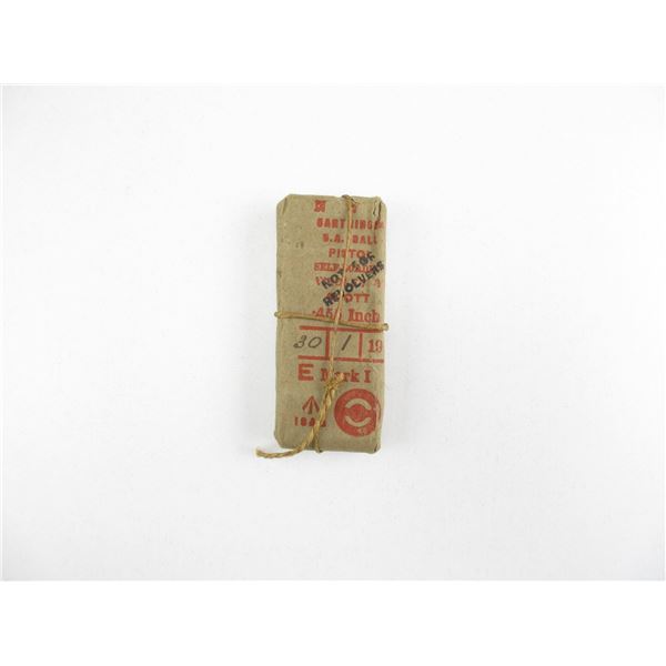 WWI COLLECTIBLE WEBLEY SCOTT .455 AUTO PISTOL AMMO LOT