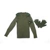 Image 1 : MILITARY TYPE WOOL SWEATER, SIZE LARGE AND GLOVES LOT