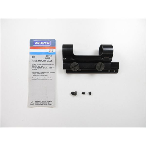 Side Mount Rings WEAVER SIDE MOUNT RING ASSEMBLY AND SIDE MOUNT BASE LOT - Switzer's ...