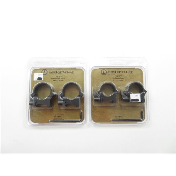 LEUPOLD PRW SCOPE RINGS LOT