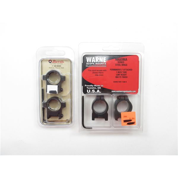 ASSORTED SCOPE RINGS LOT