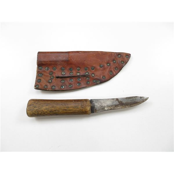 VINTAGE HUNTING KNIFE AND SHEATH LOT