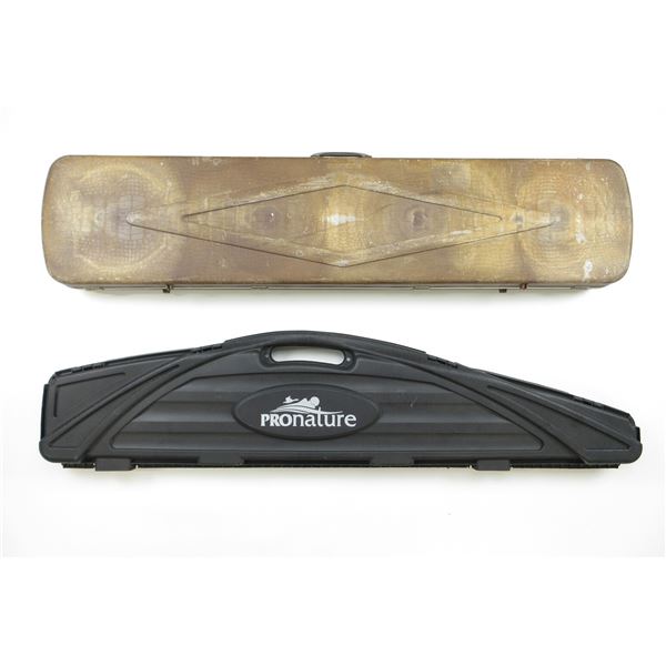 ASSORTED PADDED HARD GUN CASE LOT