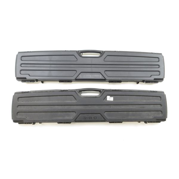 ASSORTED PADDED HARD GUN CASE LOT